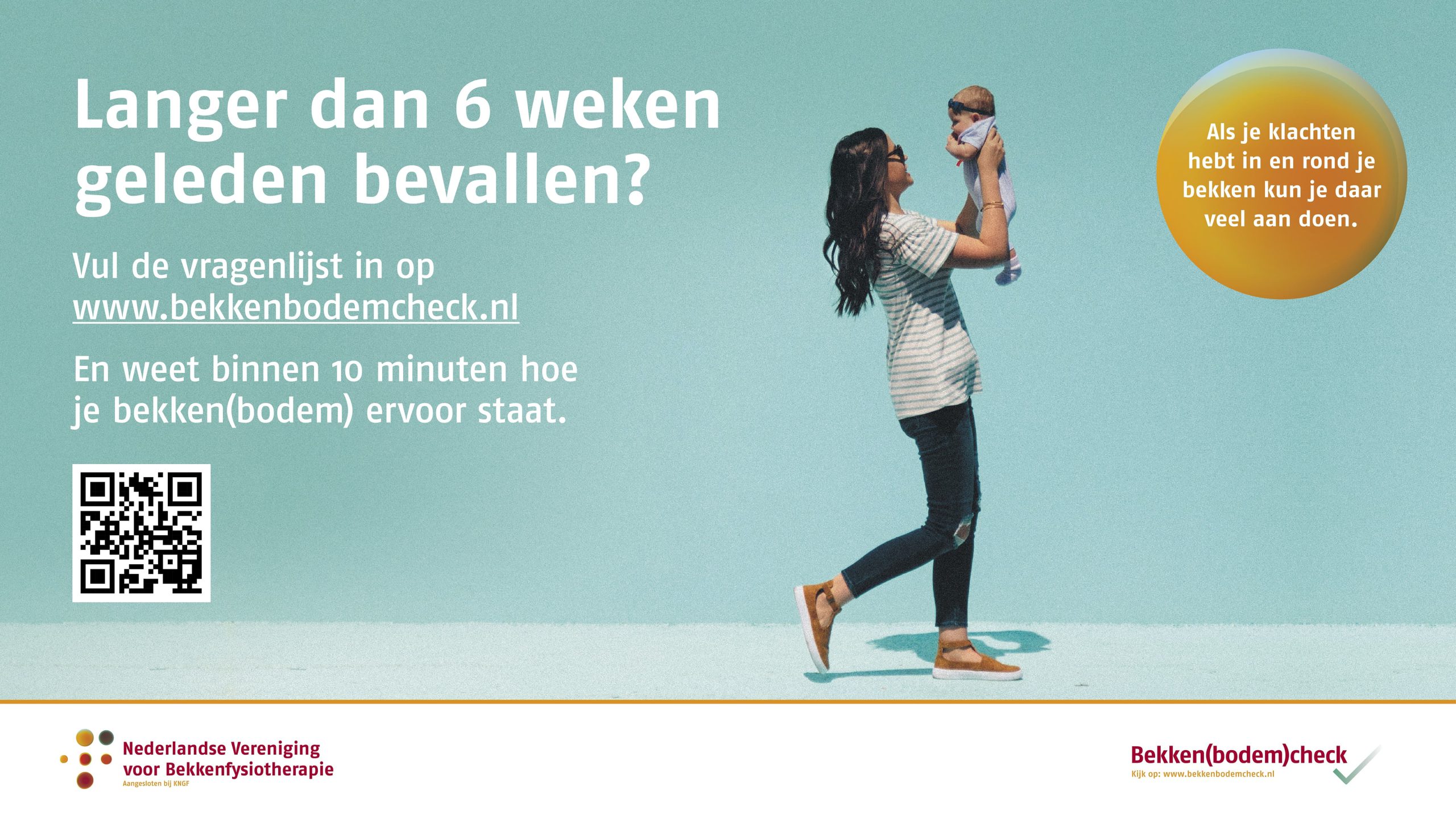 Bekkenbodemcheck wachtkamerscherm